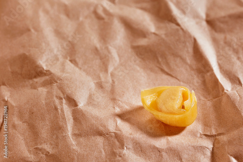 Uncooked  tortellini studio shot