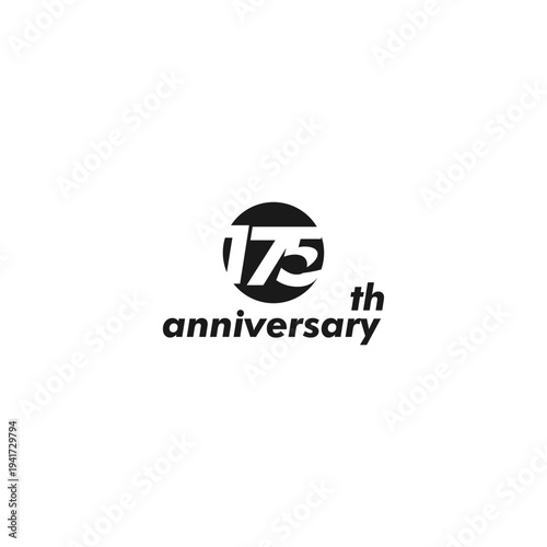 professional 175th anniversary logo,175th anniversary symbol,icon,celebrating 105th anniversary,105th anniversary logo,vector,illustration, logo, graphic, celebration, vector, background, banner