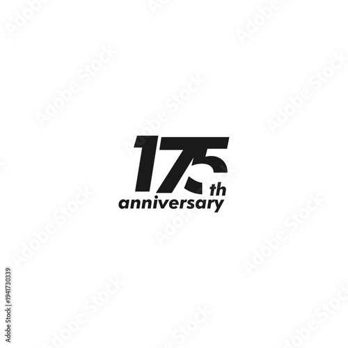 professional 175th anniversary logo,175th anniversary symbol,icon,celebrating 105th anniversary,105th anniversary logo,vector,illustration, logo, graphic, celebration, vector, background, banner