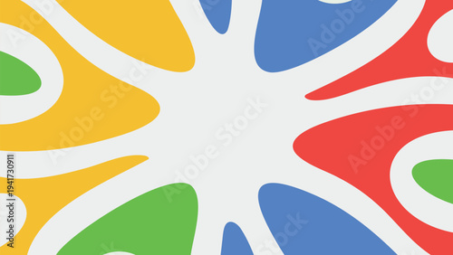 Set of colorful abstract shapes vector background