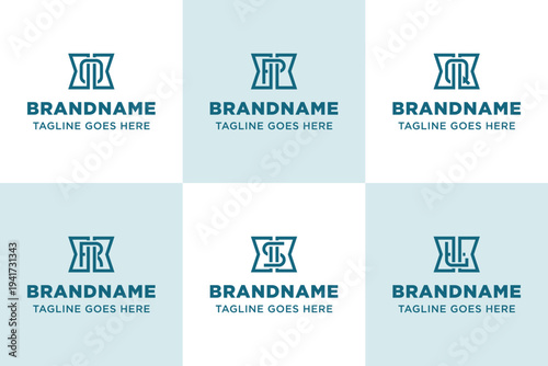 Letters KOK KPK KQK KRK KSK KTK Monogram Logo Set