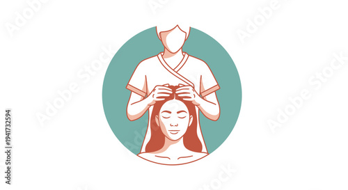 Head Massage Therapy Session for Relaxation and Wellness.