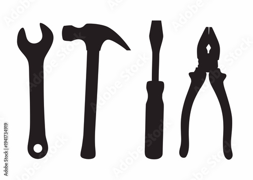 Set of essential tools for DIY projects and home repair