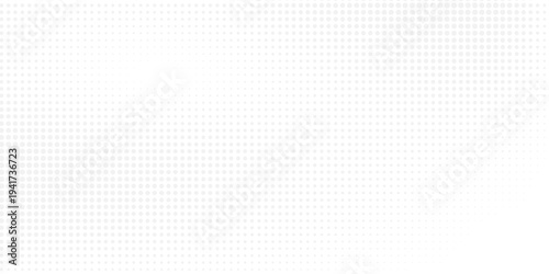 Minimalist white abstract background with subtle light gray halftone dot pattern.. Vector eps10