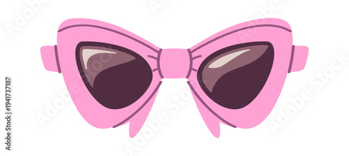 Party sunglasses girlish bow shaped