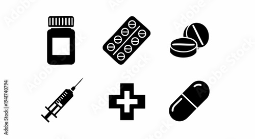 set of medical icons