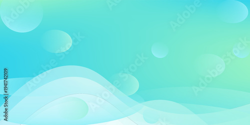 Modern background wave. colorful. green and yellow gradation. bright color. abstract eps 10