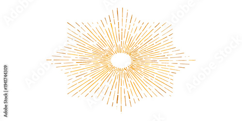 A raw golden star shaped pasta ornament rests on a wooden surface as a dry healthy cooking ingredient for Italian cuisine, isolated on a white background in a macro closeup with toothpicks