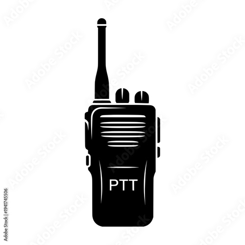 Portable Military Radio Walkie Talkie Communication Icon