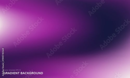 Vibrant purple and dark violet abstract glowing gradient background. Vector wallpaper with neon magenta fluid wave texture for futuristic tech design, modern app UI, or cosmic web banner, backdrop.
