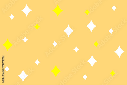 オレンジ 背景 キラキラ 星 抽象 パターン シンプル 可愛い デザイン