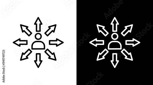 Opportunity White Icon Set Design 