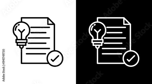 Conclusion White Icon Set Design 