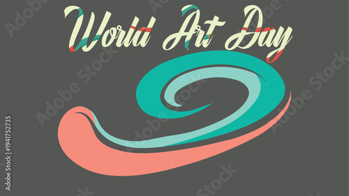 Celebrating World Art Day: A Vibrant Illustration of Artistic Expression and Creativity for Design Projects and Cultural Events