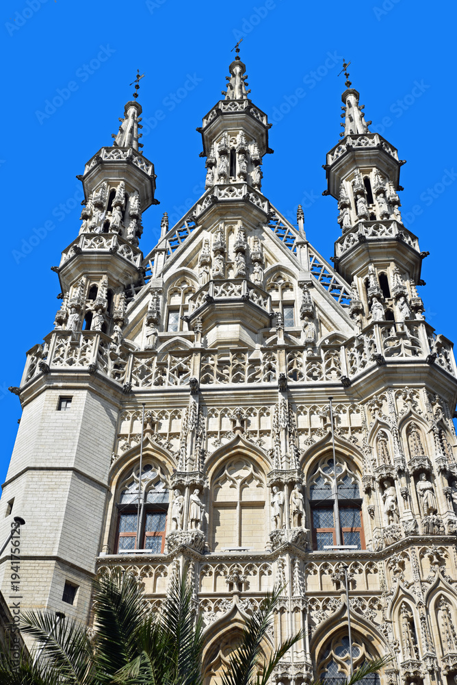 Fototapeta premium Façade gothique à Louvain. Belgique