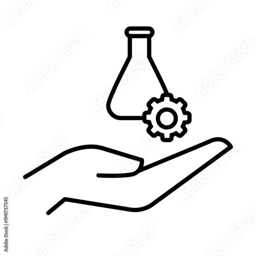 Science icon vector. Research illustration sign. Laboratory symbol, logo.