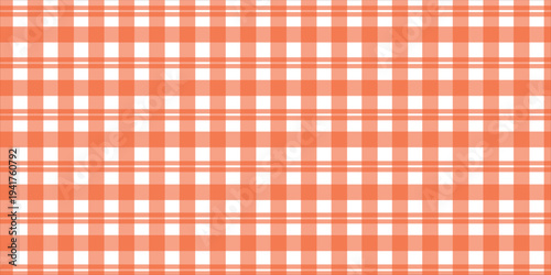Halloween plaid tablecloth with red checkered pattern background. Isolated flat vector illustration.eps.10