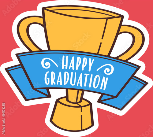 Happy graduation golden cup reward