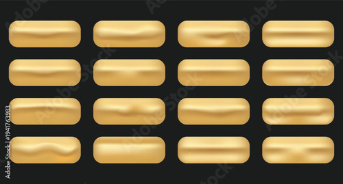 Metallic Gold Gradient Set | Gold Gradients Metallic Gradients Set | Luxury Gold Gradient Set | Golden Color Gradients Set | Luxury Metallic Gradient Swatches Collection for Design