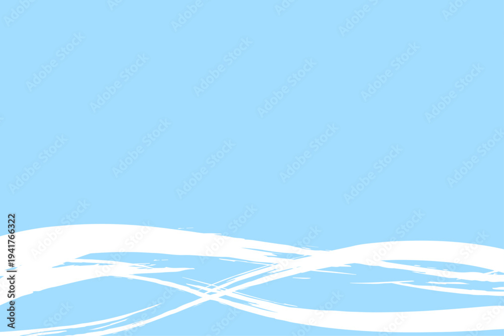 Naklejka premium 和風 水色 背景 白色 筆 ブラシ ストローク 抽象 デザイン