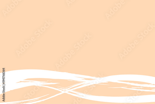 和風 オレンジ色 背景 白色 筆 ブラシ ストローク 抽象 デザイン