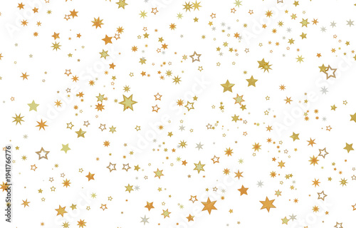 Abstract star confetti in g...