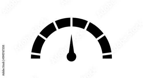 Speedometer Gauge Measuring High Speed Level.