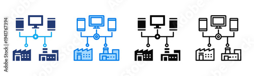Connected Devices icon sheet multiple style collection