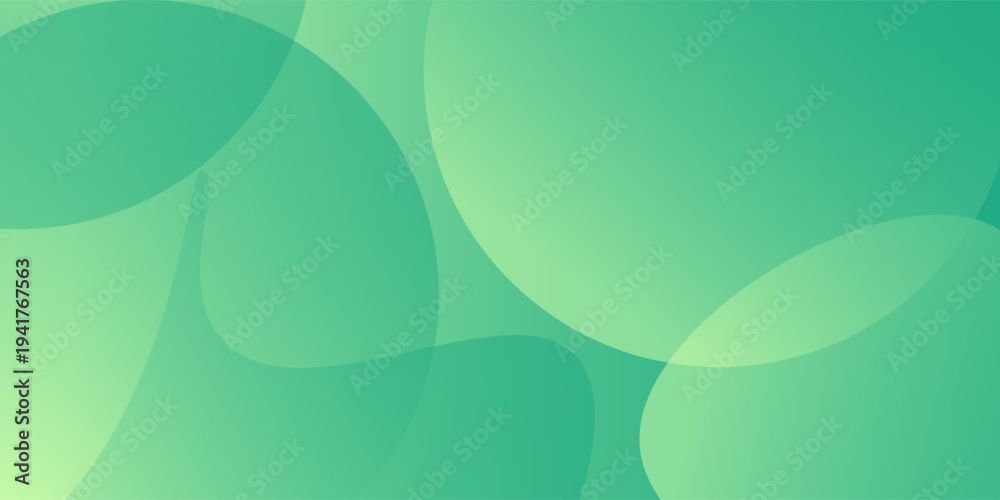 Fototapeta premium Abstract green fluid background with smooth organic shapes and soft gradient colors, modern minimal design for nature,