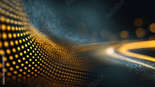 Abstract digital network flow illustration