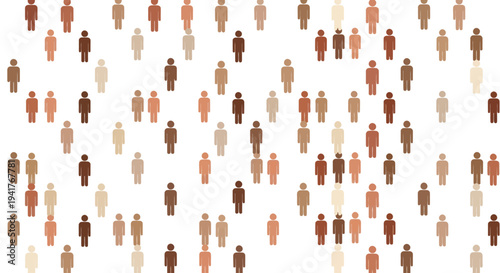 Diverse Group of People Standing Together.