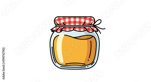 Illustration of a jar of honey.