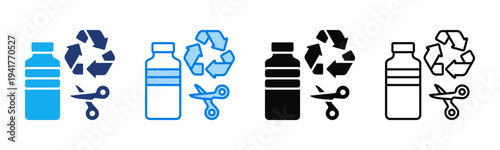 Plastic Reduction icon sheet multiple style collection