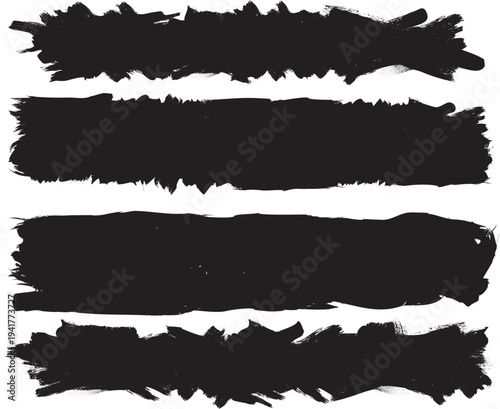 Grunge brush stroke banner with rough edges - abstract paint stroke for typography overlay. Bold brush stroke strip for web header or cover design. Textured element for design template , social media.