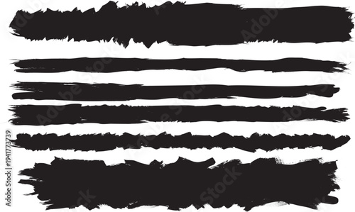 Grunge brush stroke banner with rough edges - abstract paint stroke for typography overlay. Bold brush stroke strip for web header or cover design. Textured element for design template , social media.