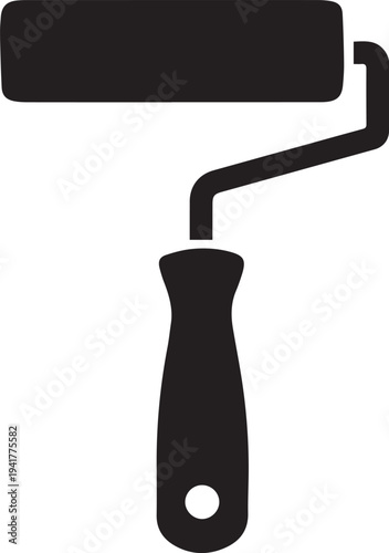 paint roller vector illustration
