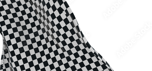 Close up of a checkered fla...