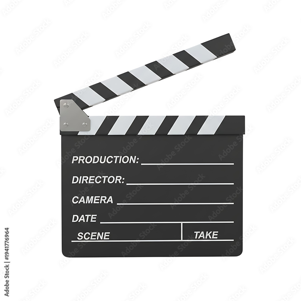 Fototapeta premium Black Movie Clapperboard
