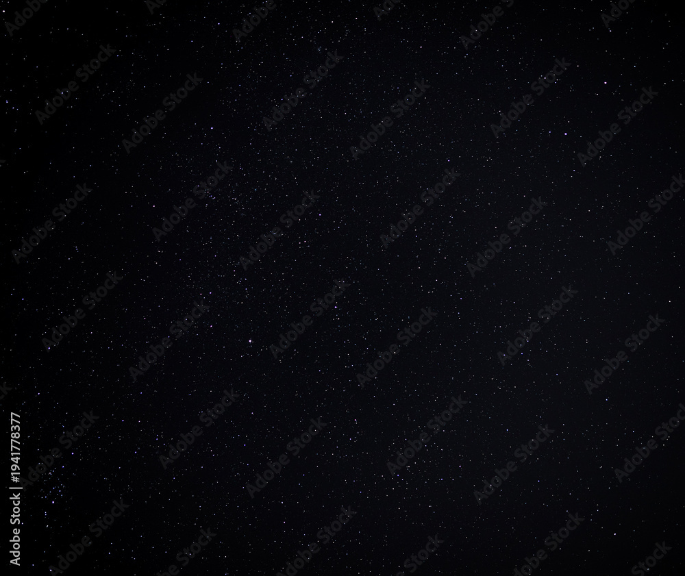 Fototapeta premium Sky filled with bright stars for textures or backgrounds