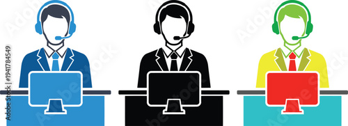 Customer service representatives call center support helpdesk
