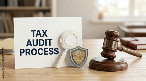 Wallpaper Mural Tax audit process magnifying glass justice scale wooden gavel legal concept financial review law enforcement investigation courtroom legal protection tax inspection legal document business Torontodigital.ca