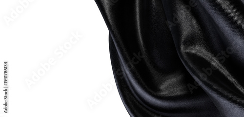 Abstract shot of draped bla...