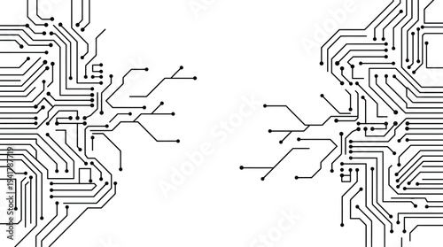 Circuit board technology pattern electronics digital background illustration