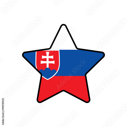 Star with the slovakia flag
Vector Star with the flag on a white background