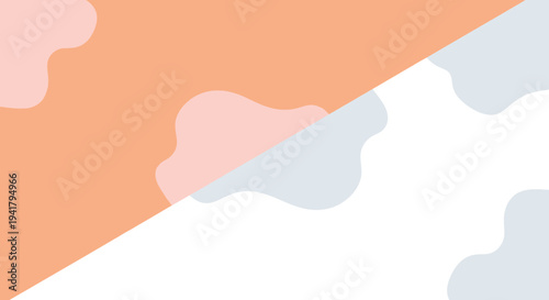 Abstract shapes and color blocks create a modern graphic silhouette