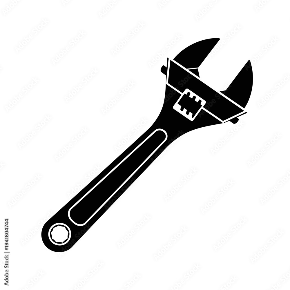 Obraz premium Adjustable Wrench - Essential Tool for Mechanics.