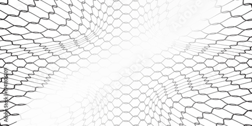 High Resolution Isolated Chain-Link (Or Wire Net Or Wire-Mesh) Fence On A White Background