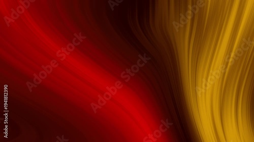 Abstract Red and Gold Flowing Wave Background Pattern