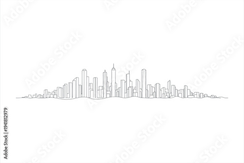 Modern Cityscape Outline