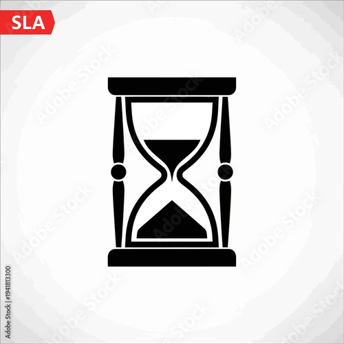 Hourglass Symbolizing Time and Deadline Management.